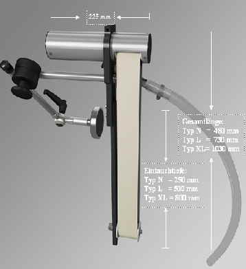 belt skimmer bandskimmer  demensions 2